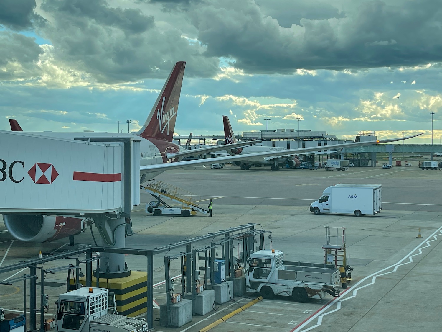 an airplane at an airport