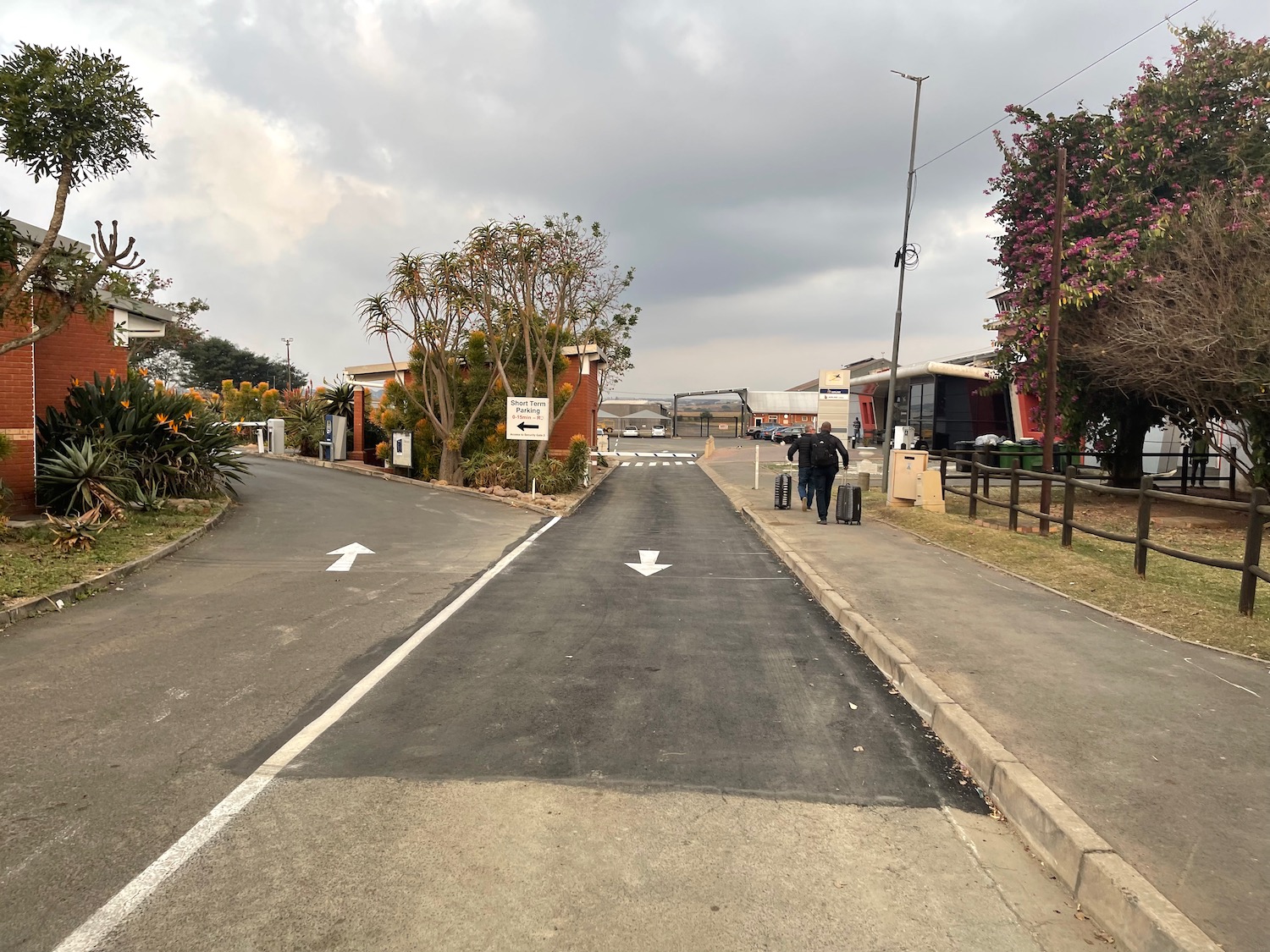 a person walking on a road