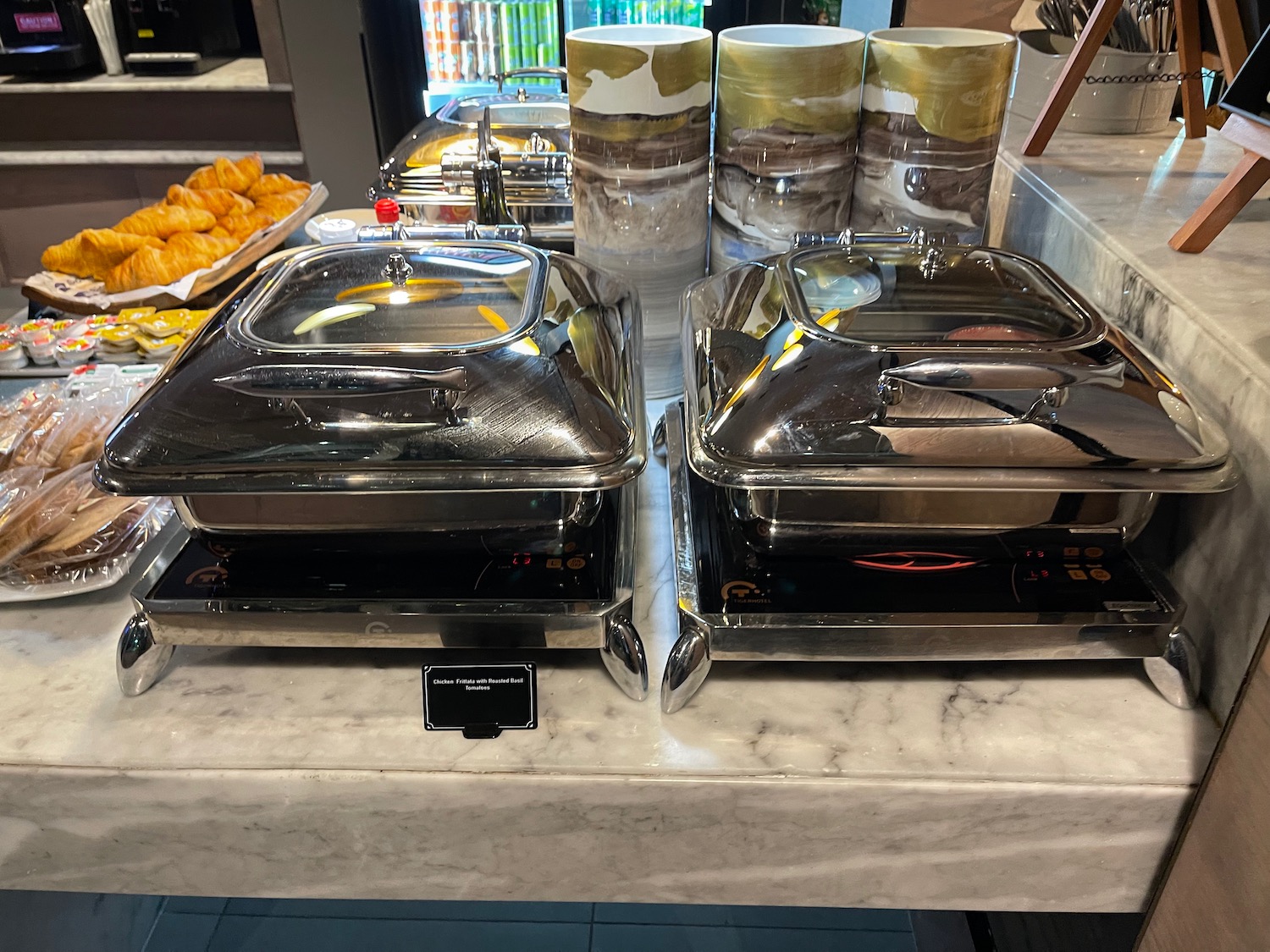 a group of food containers on a counter