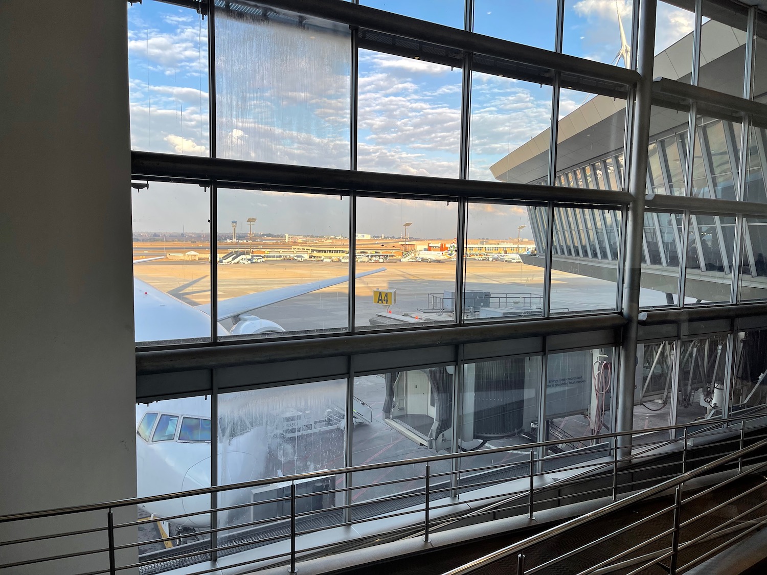 a window of an airport