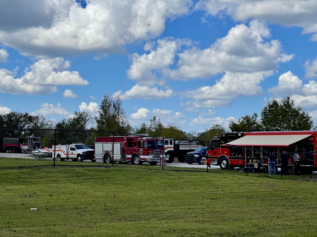 Fort Myers hurricane Red cross station