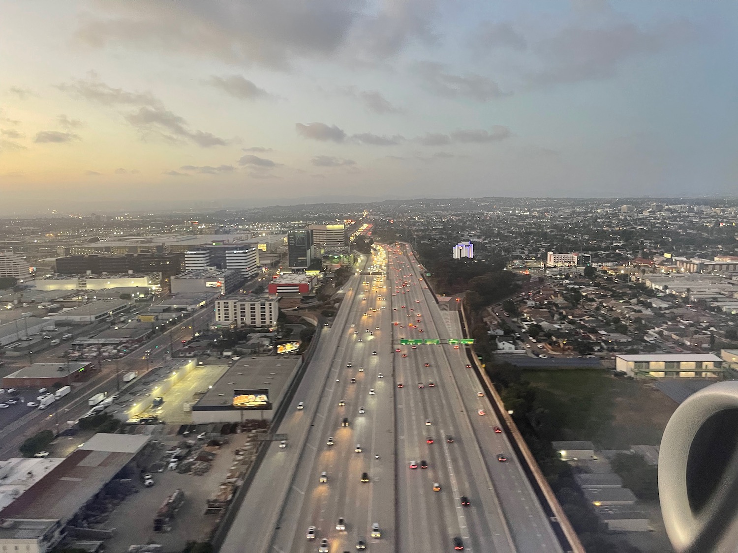 a highway with many cars on it