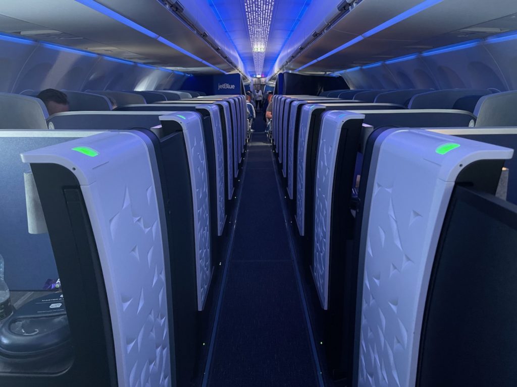 Review JetBlue A321neo Mint Business Class London Boston Live and