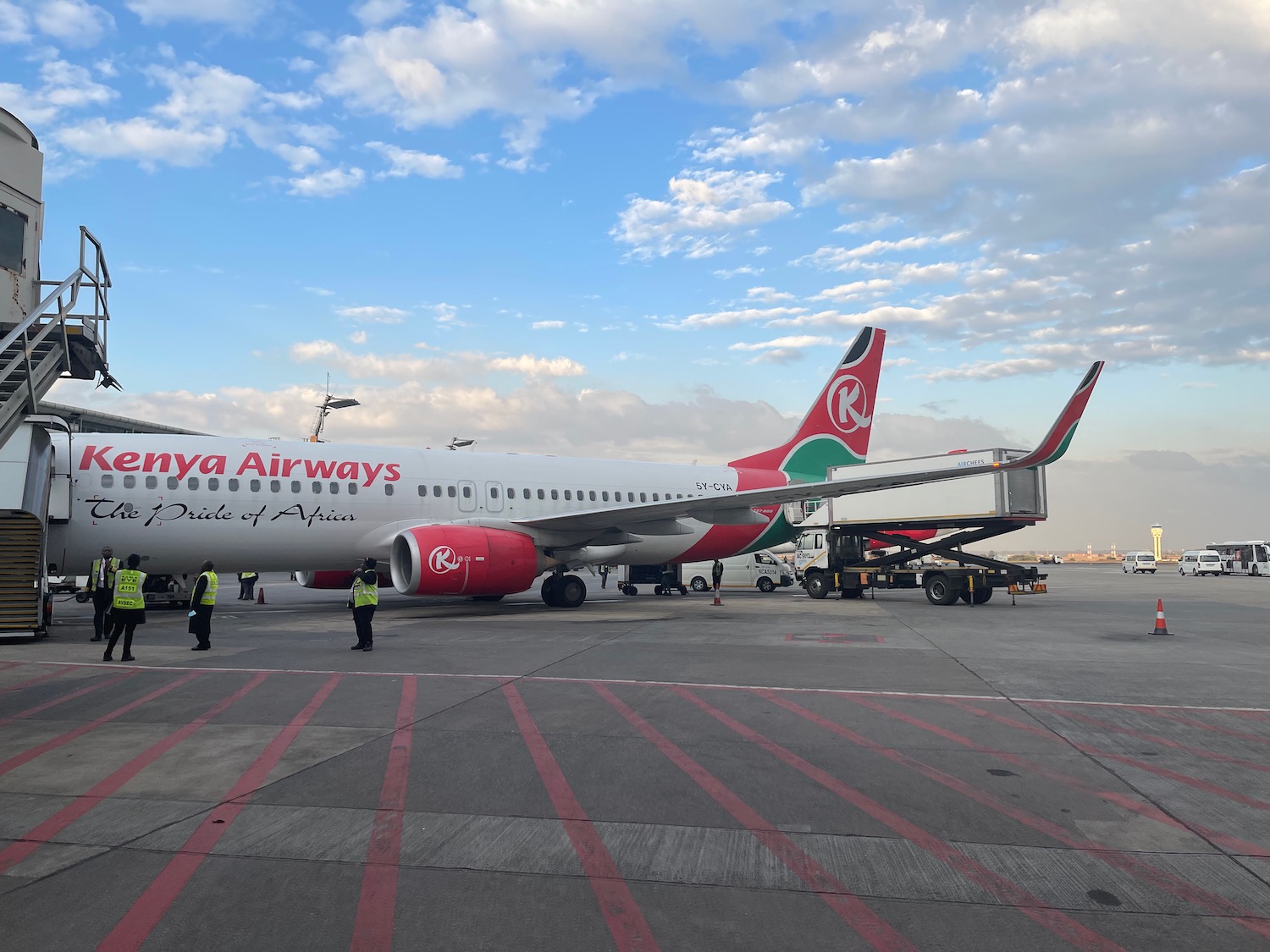 a large airplane parked on a tarmac