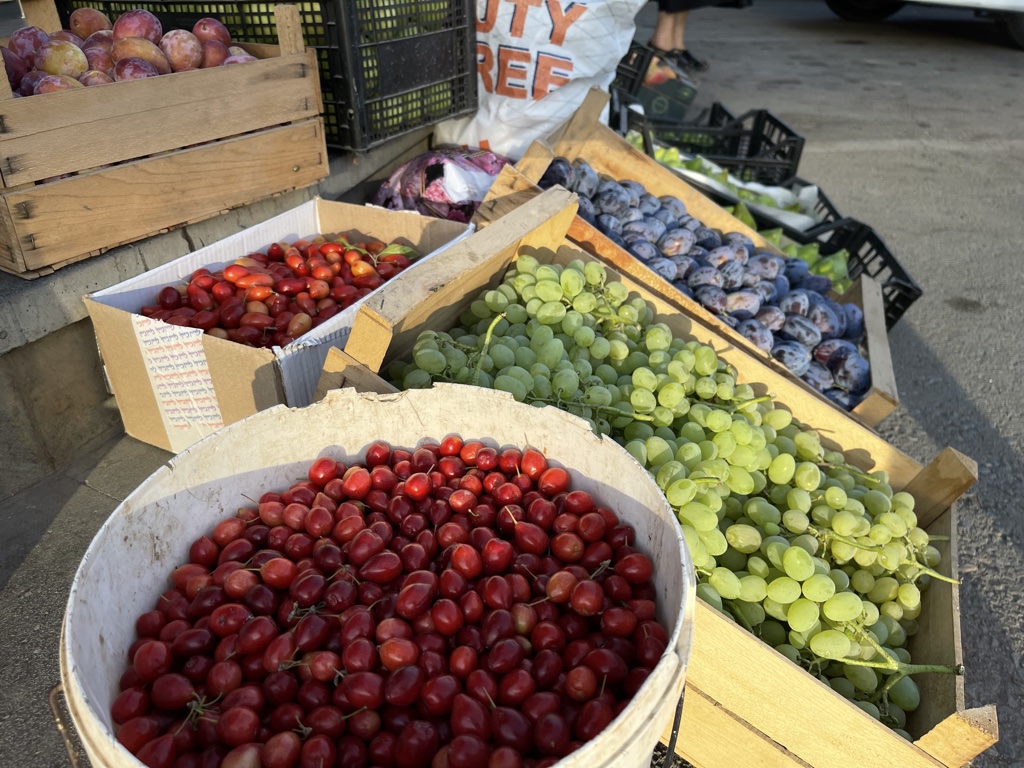 Roadside fruit in Armenia