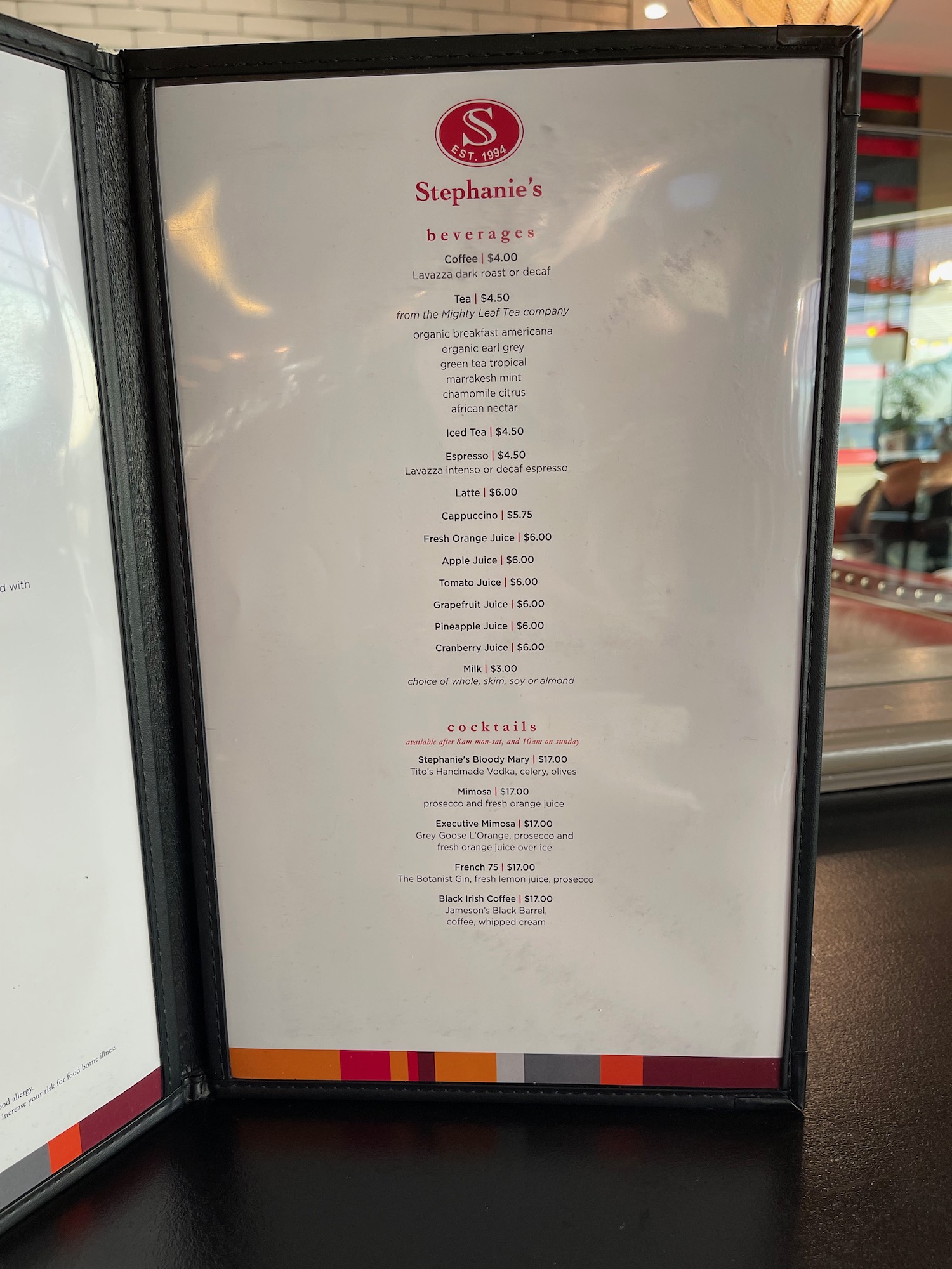 a menu board with writing on it