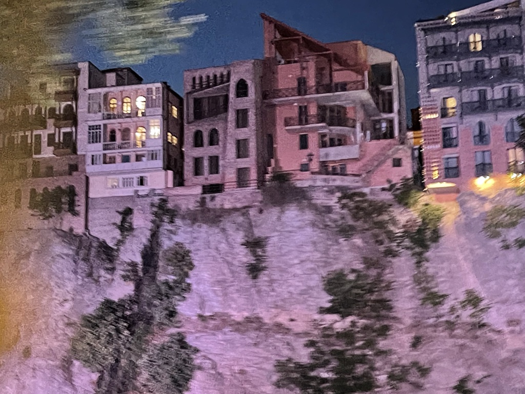 Tbilisi Geogia cliffside buildings