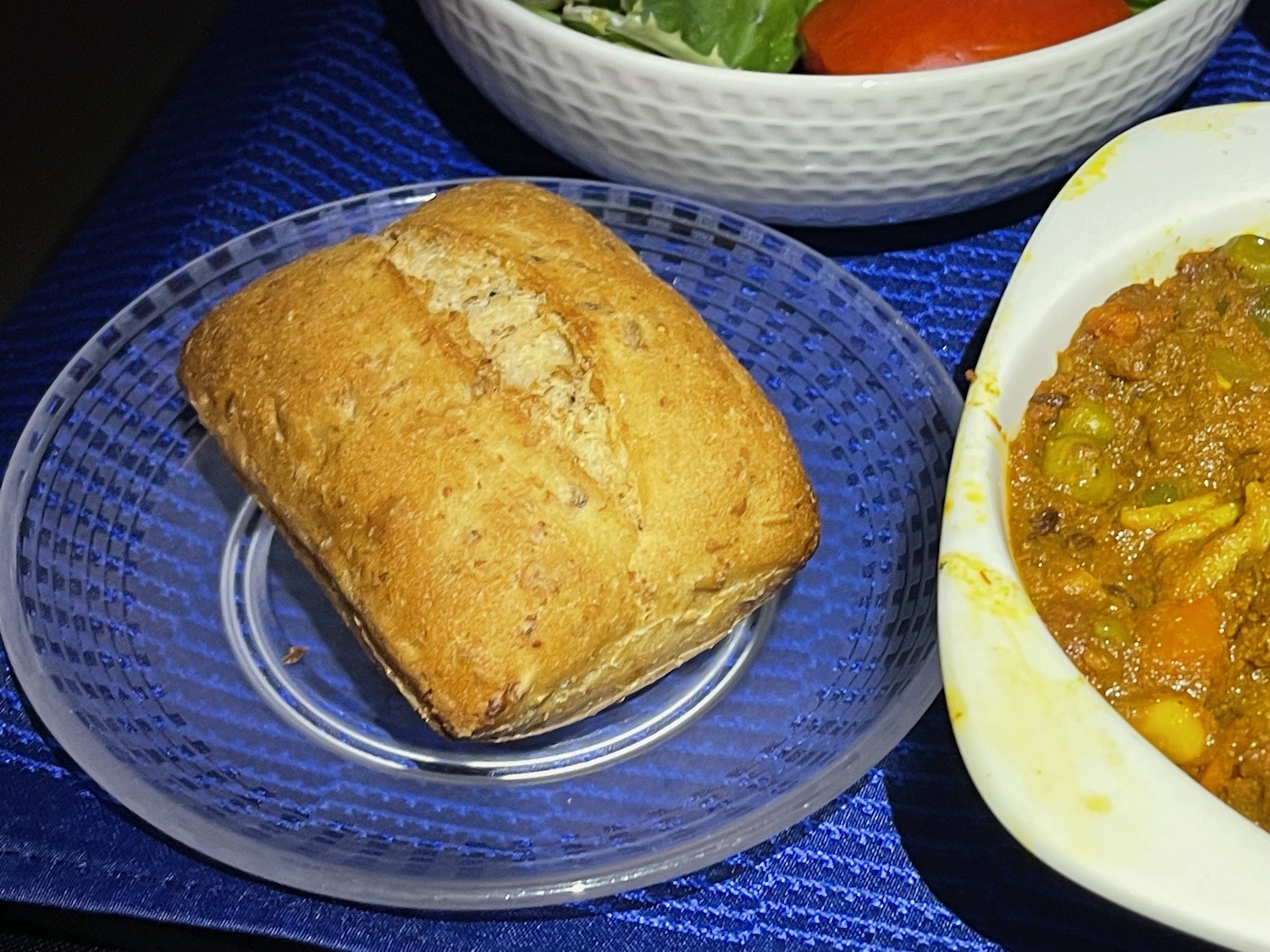 a plate of food on a table