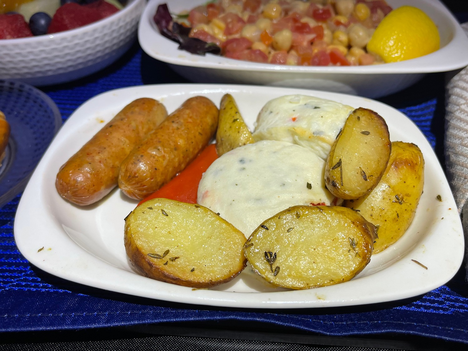 a plate of food on a table