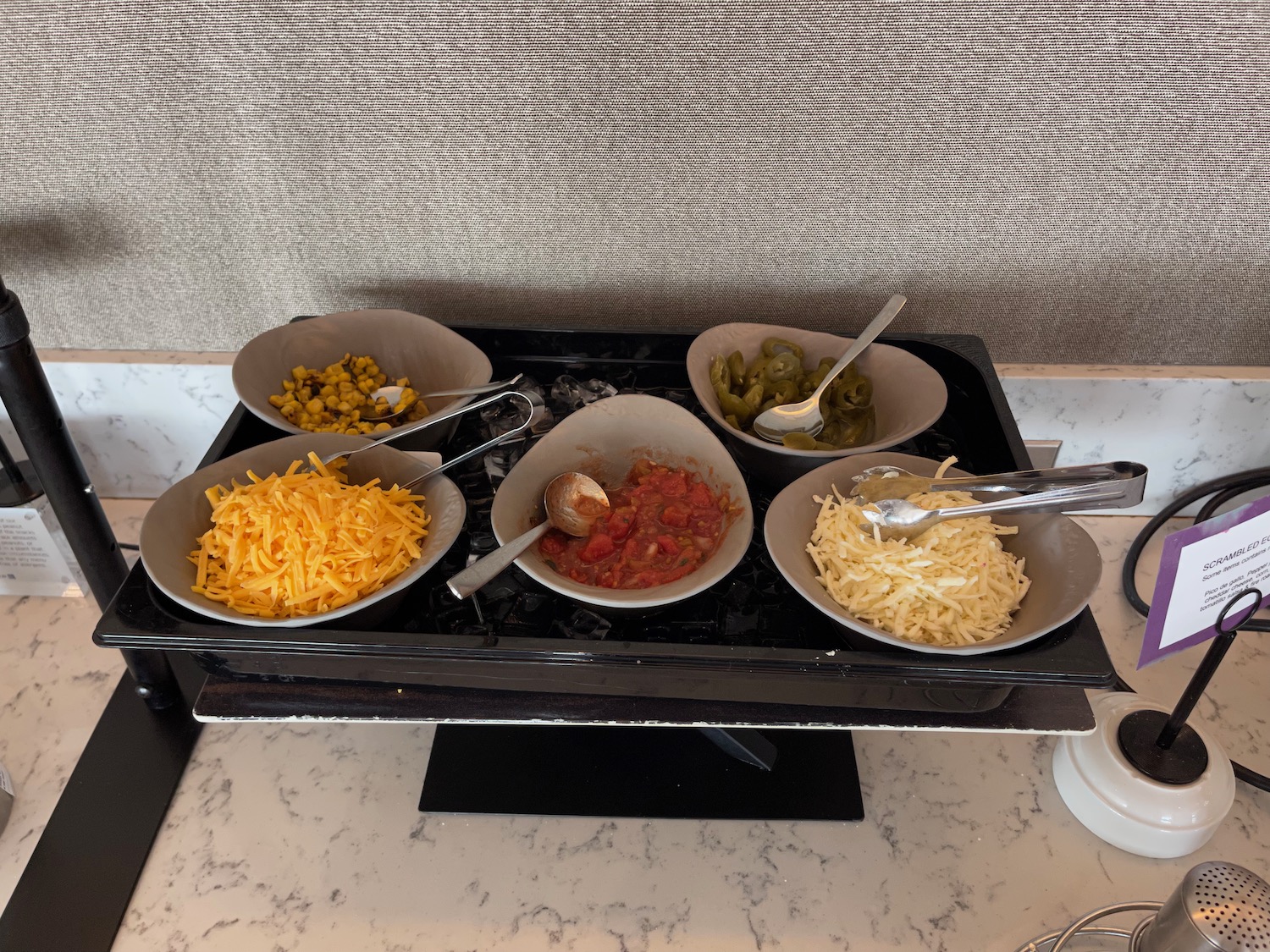 a tray of food on a counter