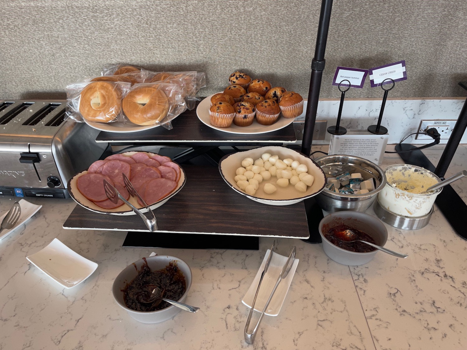 a tray of food on a table