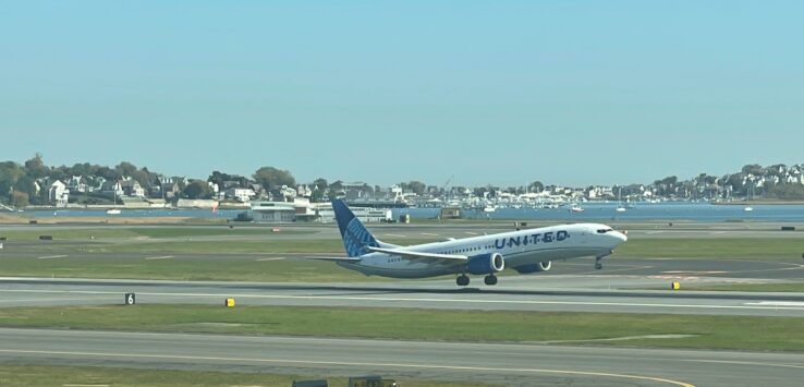 a plane on a runway