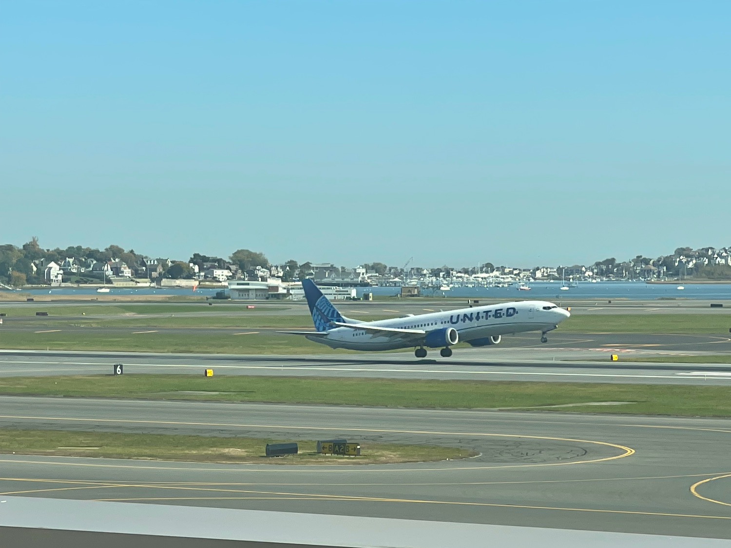 a plane on a runway