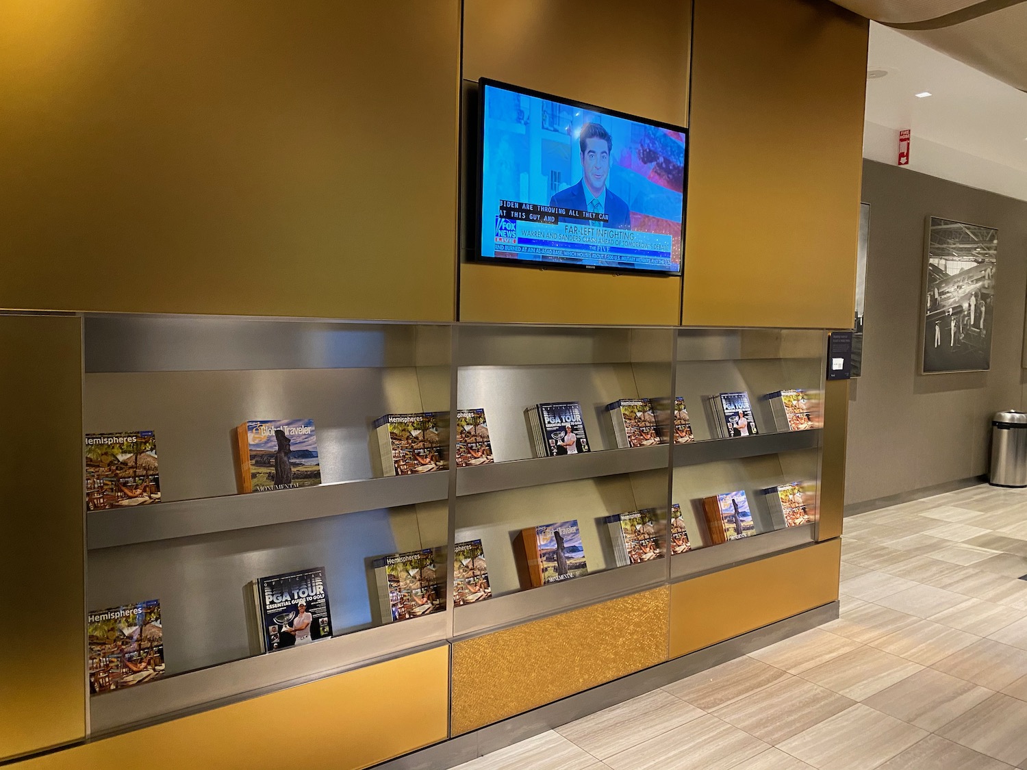 a display of books on a wall