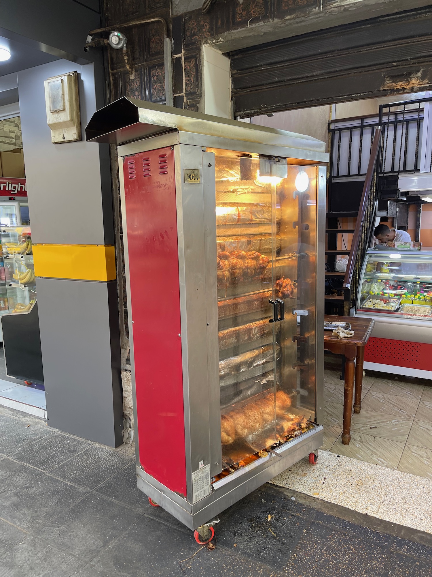 a food in a food cart