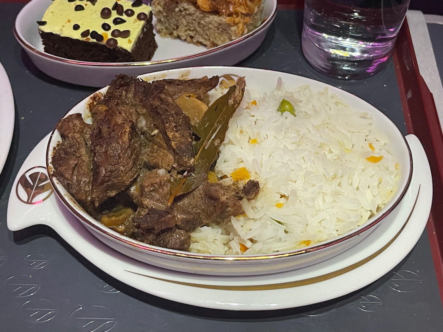 a plate of food on a table