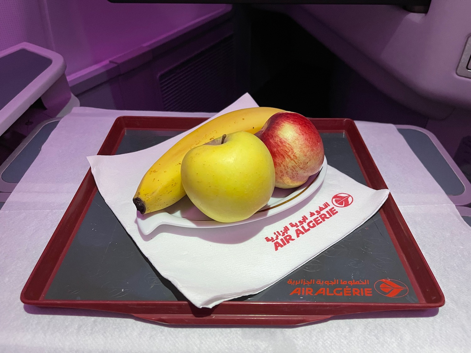 a tray with fruit on it