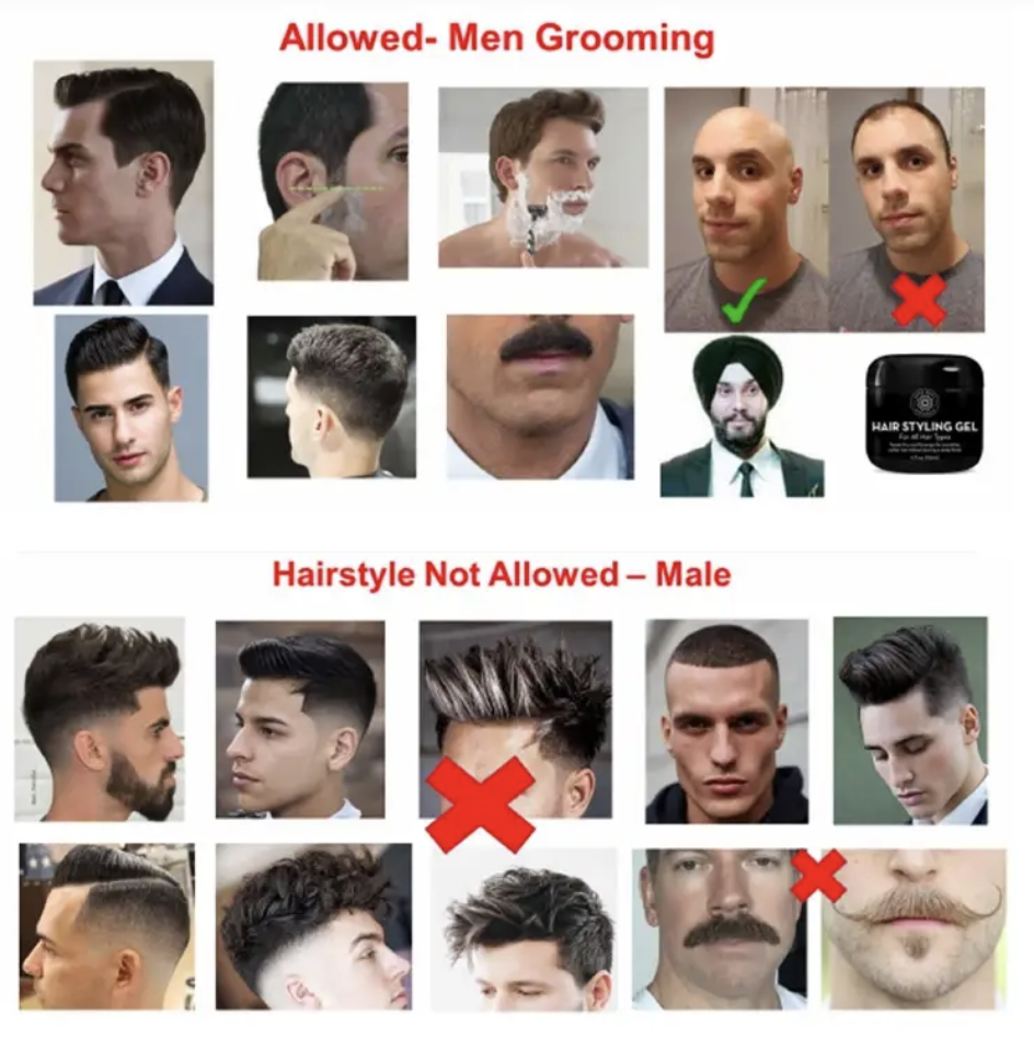 a collage of men's haircuts