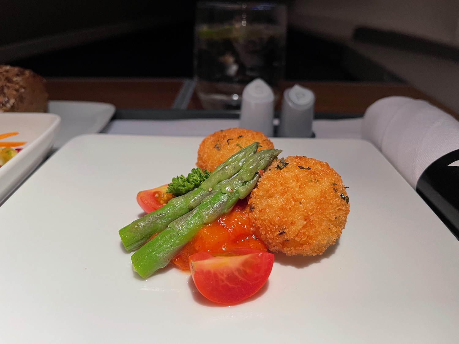 a plate of food on a table