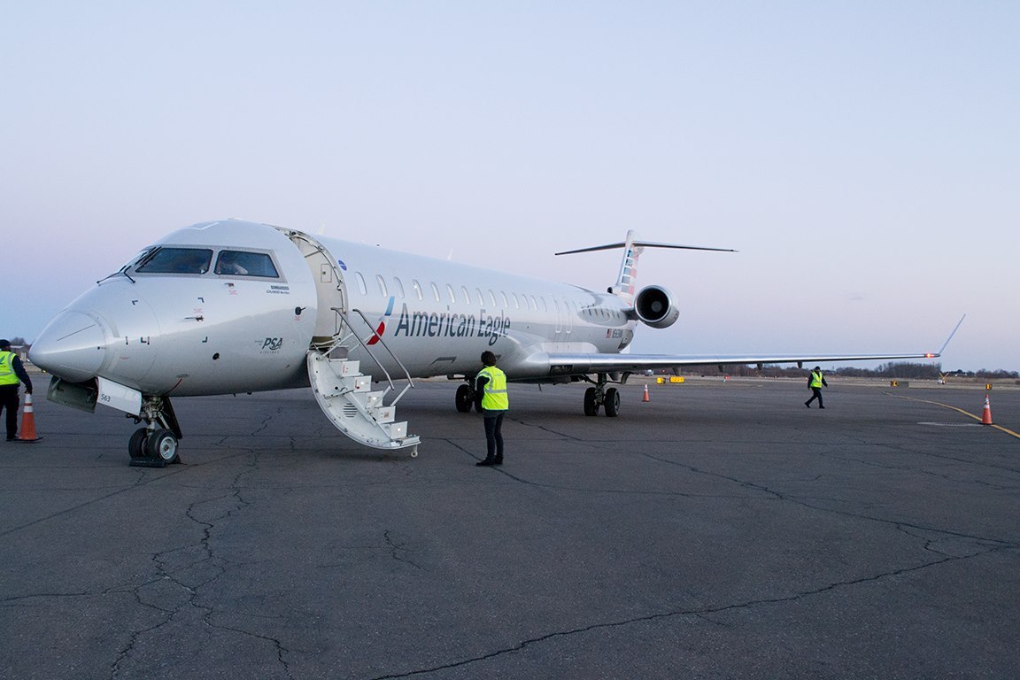 a plane on the tarmac