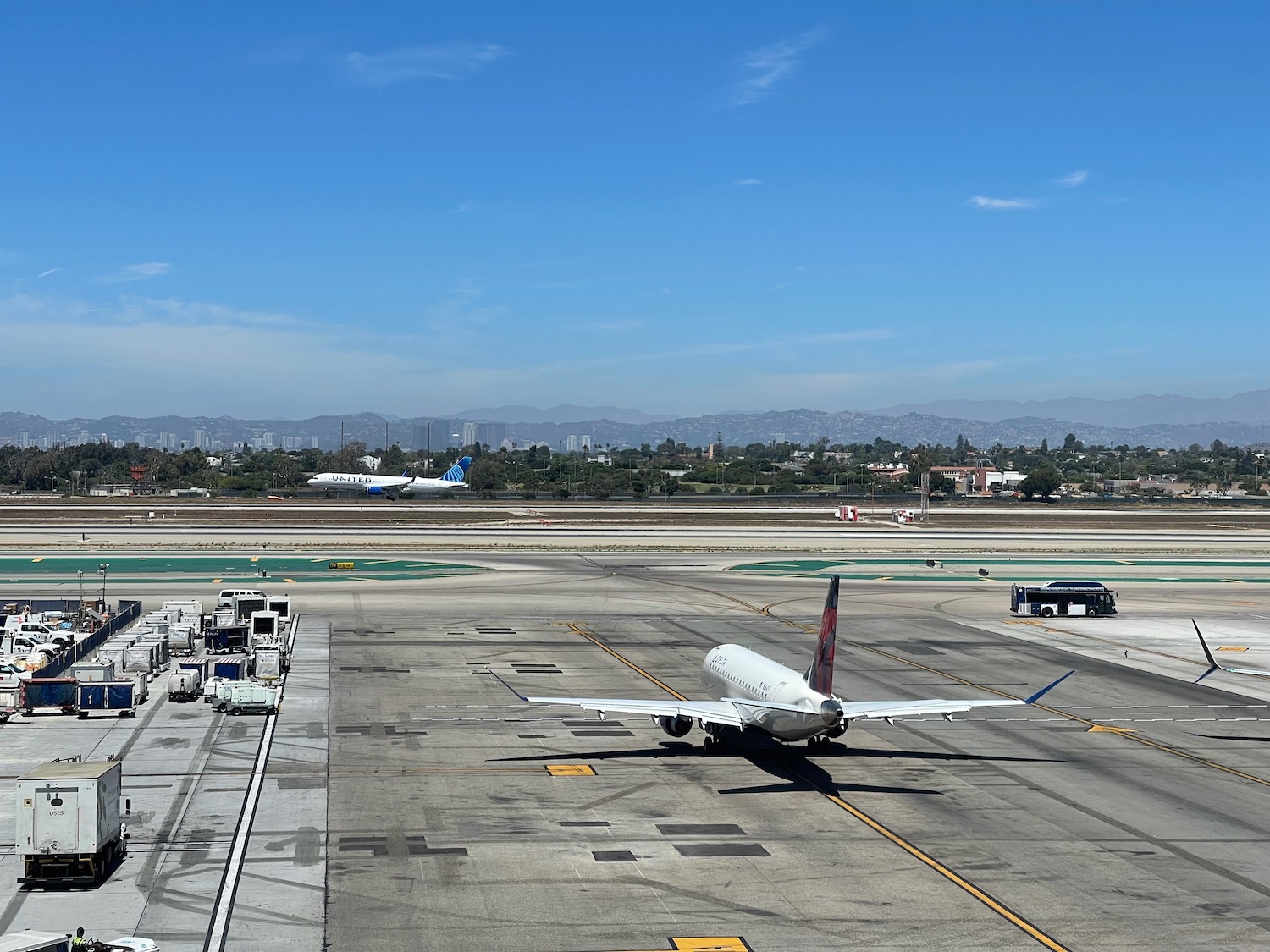 an airplane on a runway