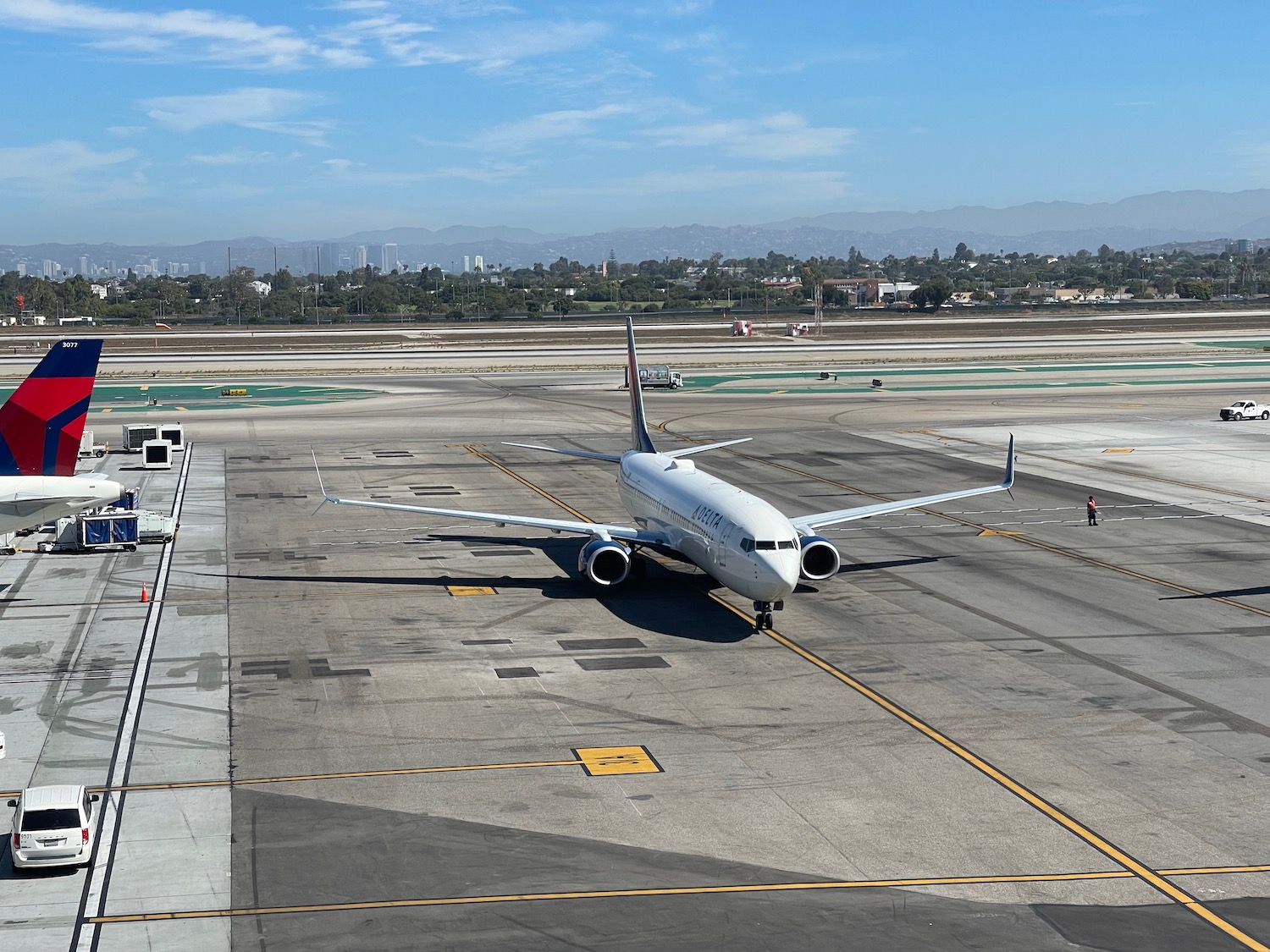 an airplane on the runway