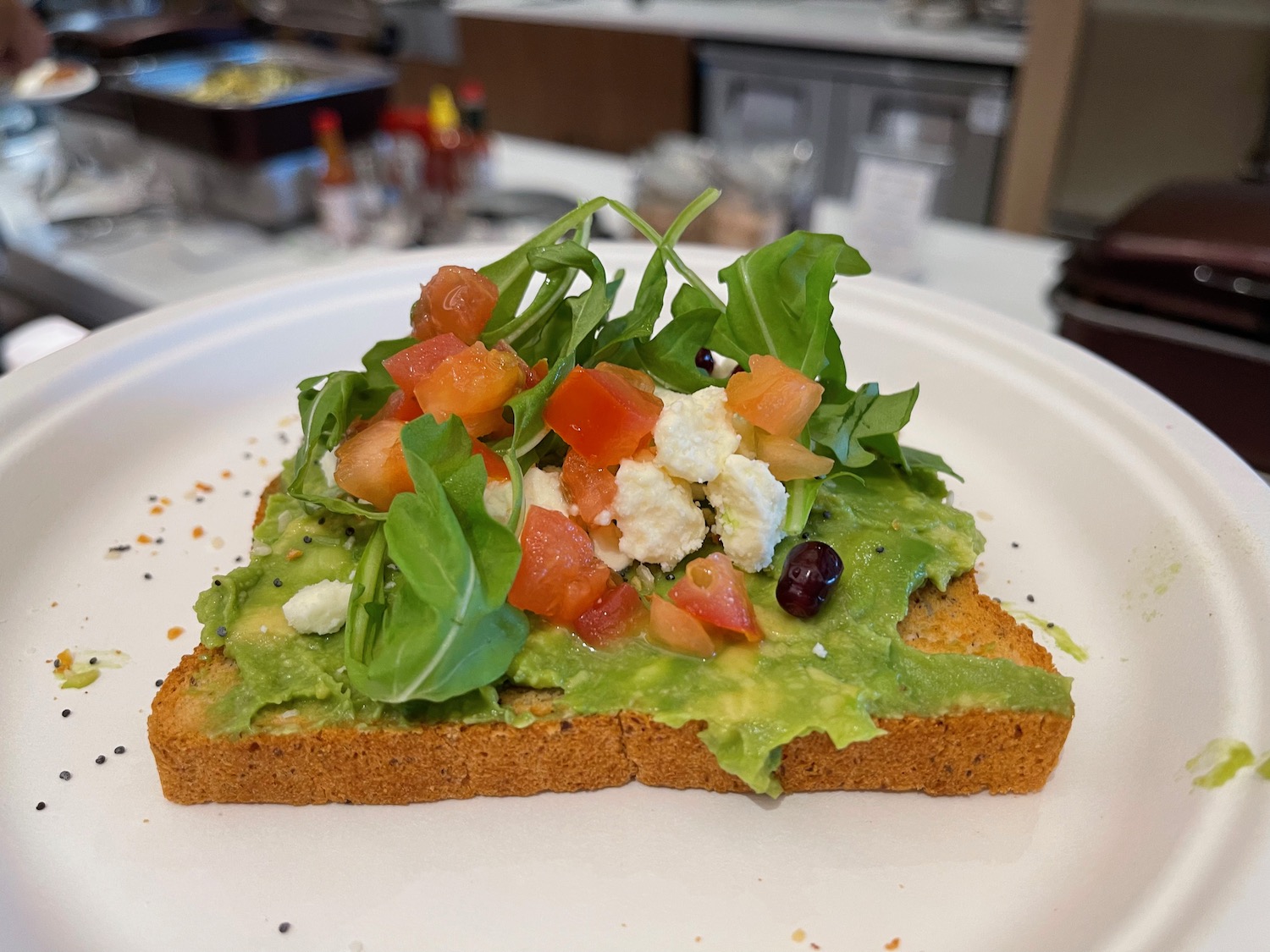 a plate of food on a table