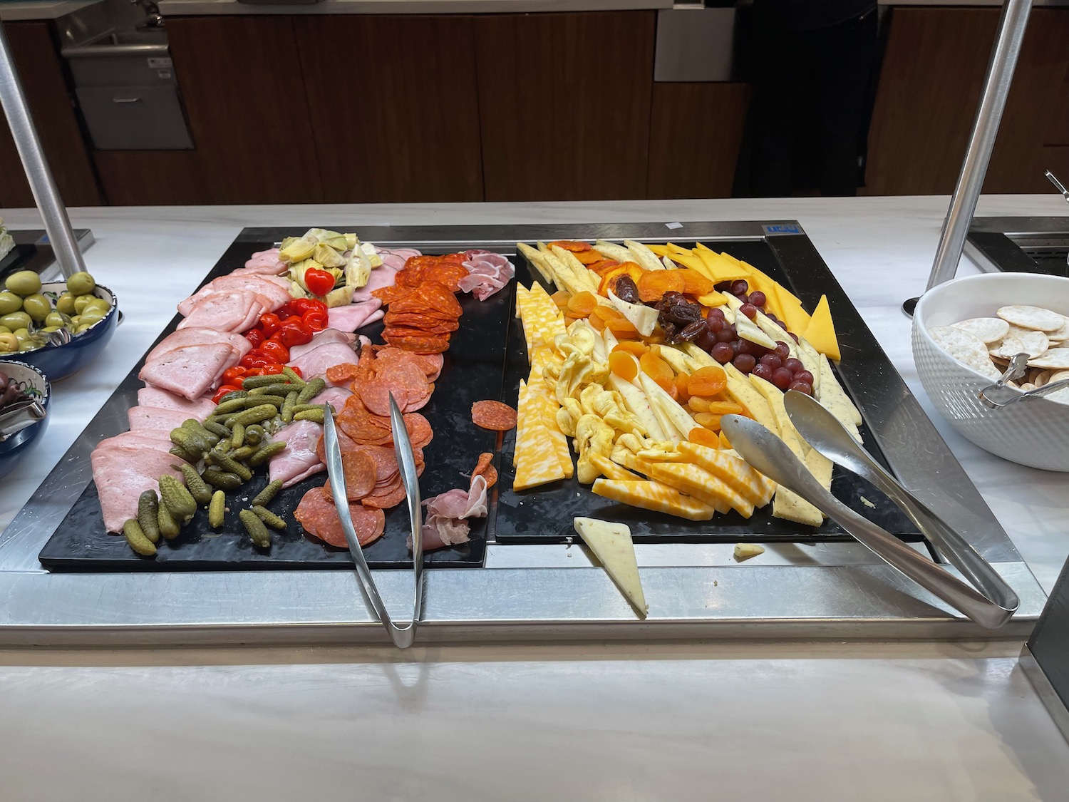 a tray of food on a table