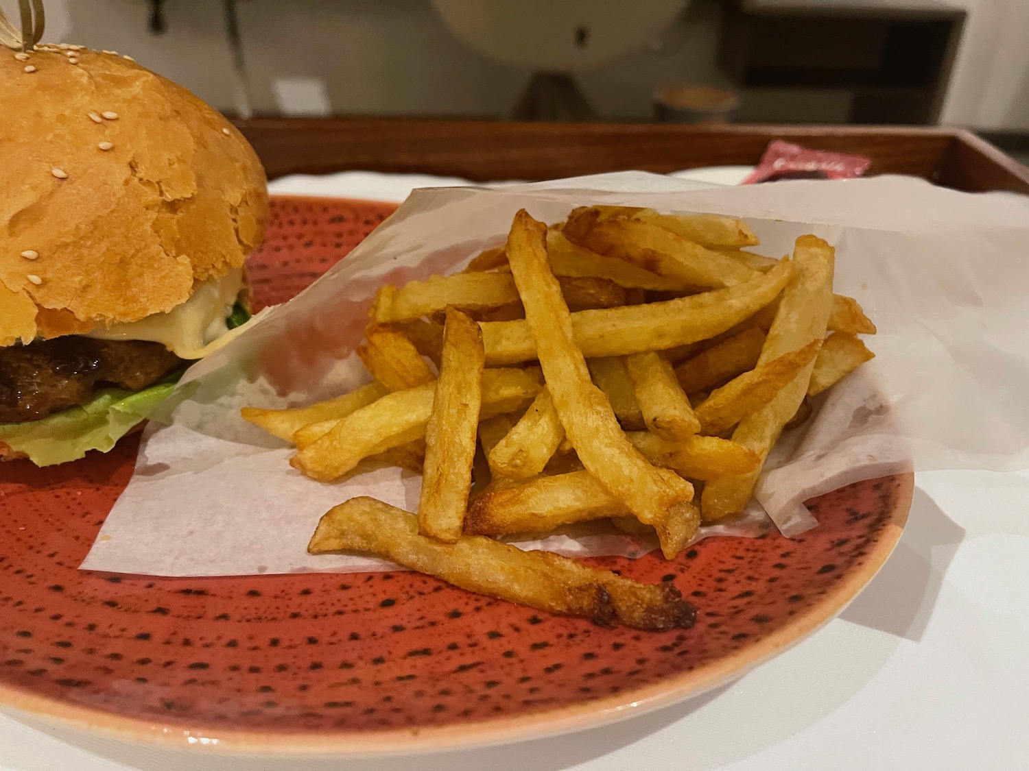 a plate of food on a table