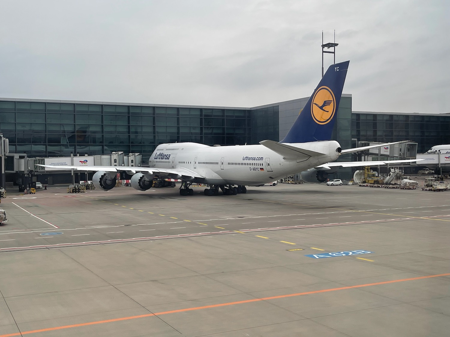 a large white airplane on a tarmac