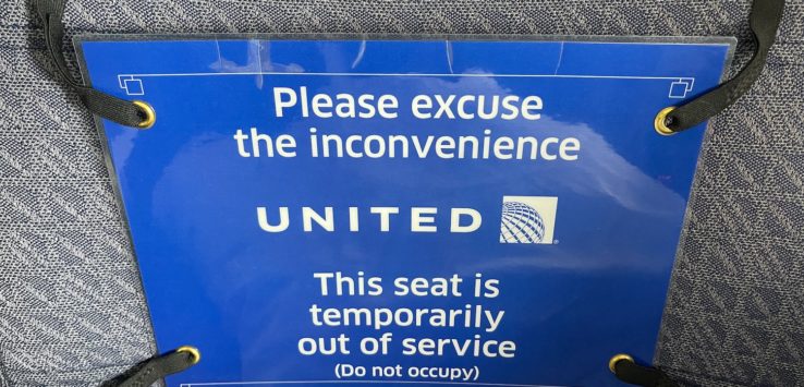 United Airlines Seat Blocking