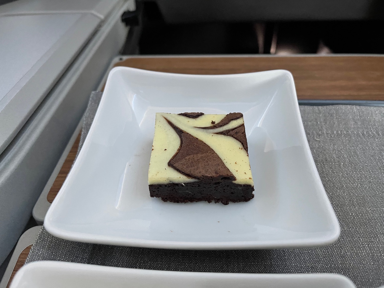 a brownie on a plate