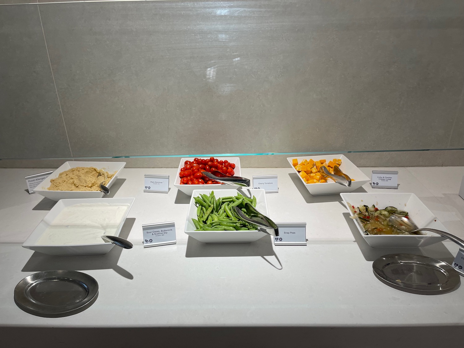 a table with bowls of food