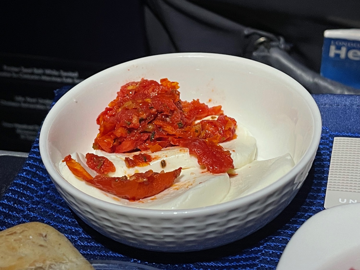 a bowl of food on a table