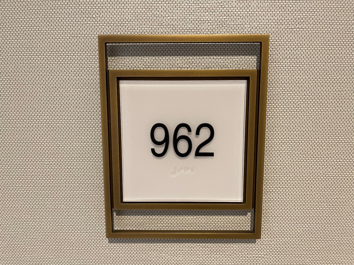 a sign with a number on it