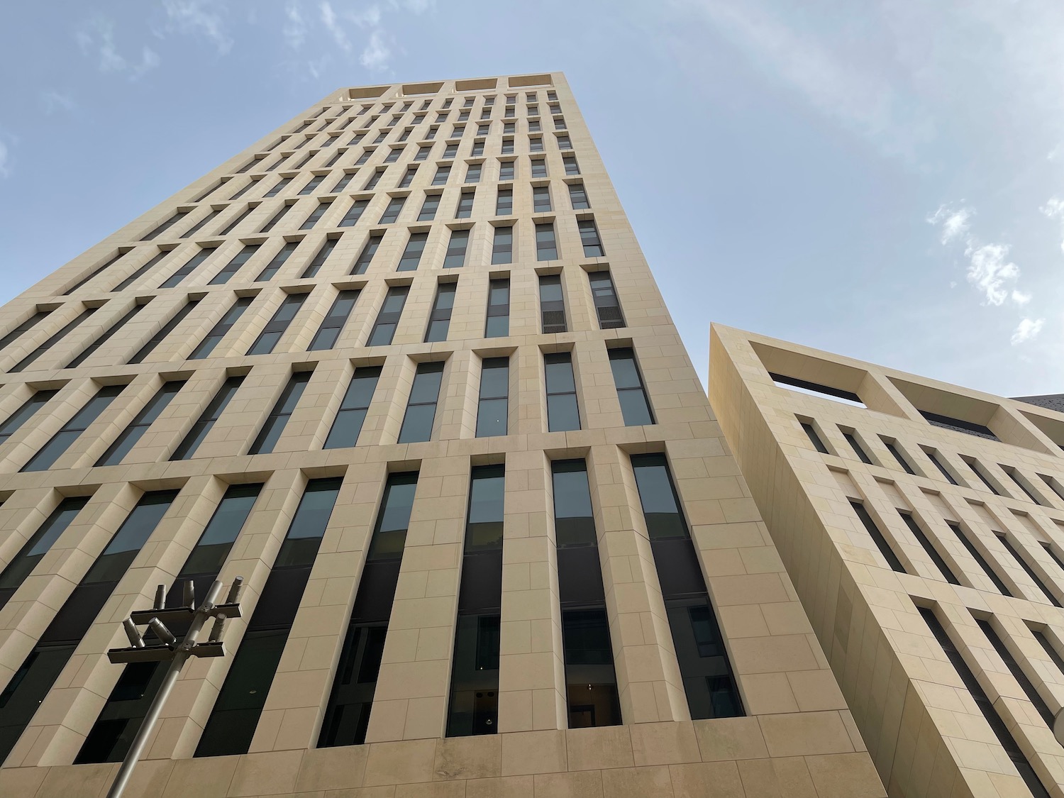 a tall building with many windows