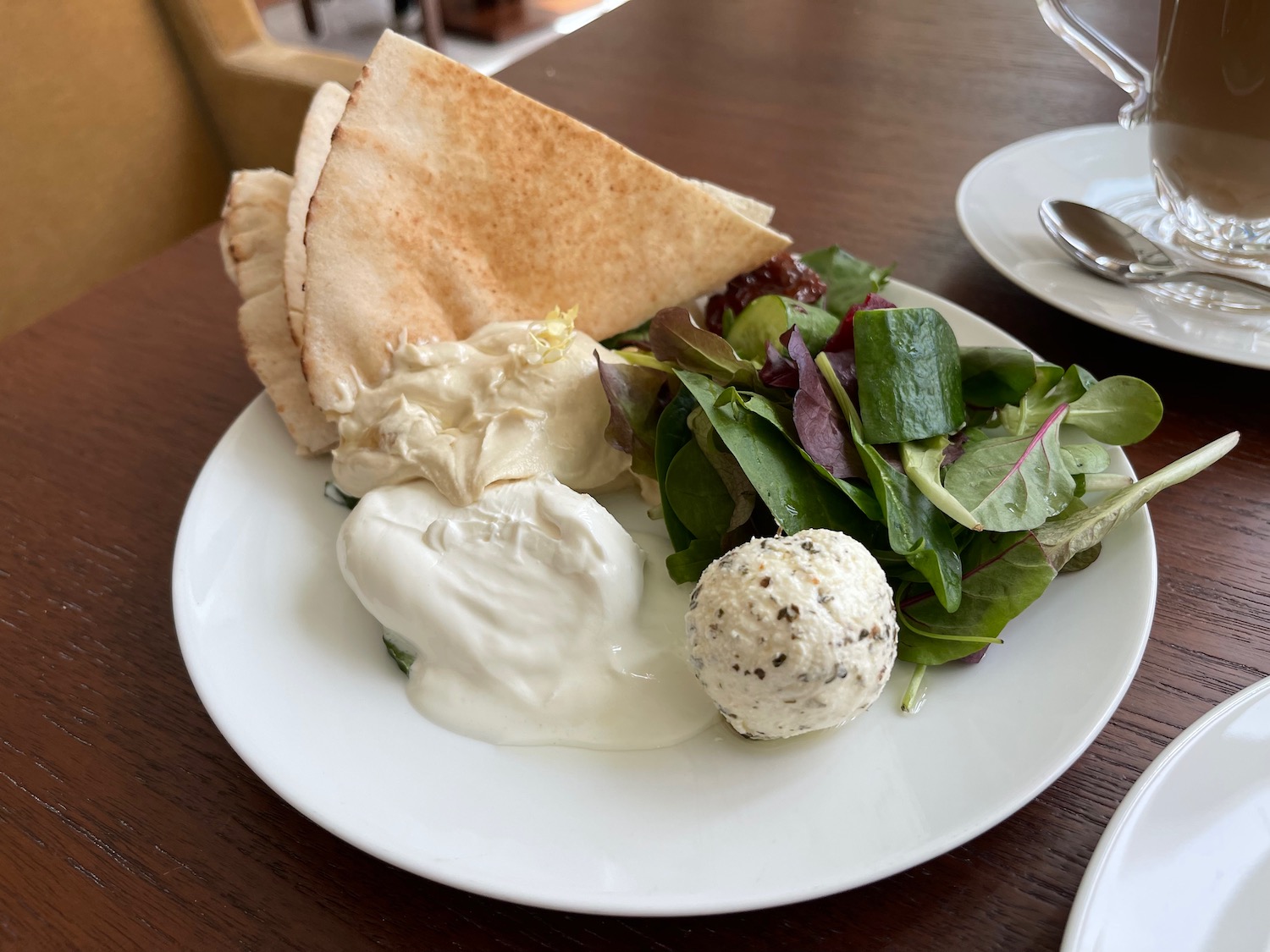 a plate of food on a table