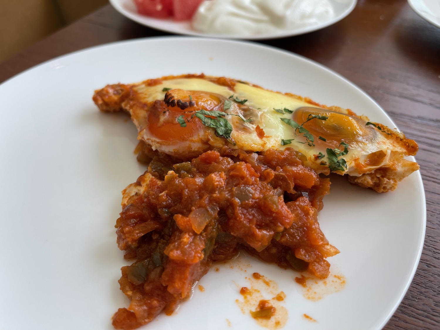 a plate of food on a table