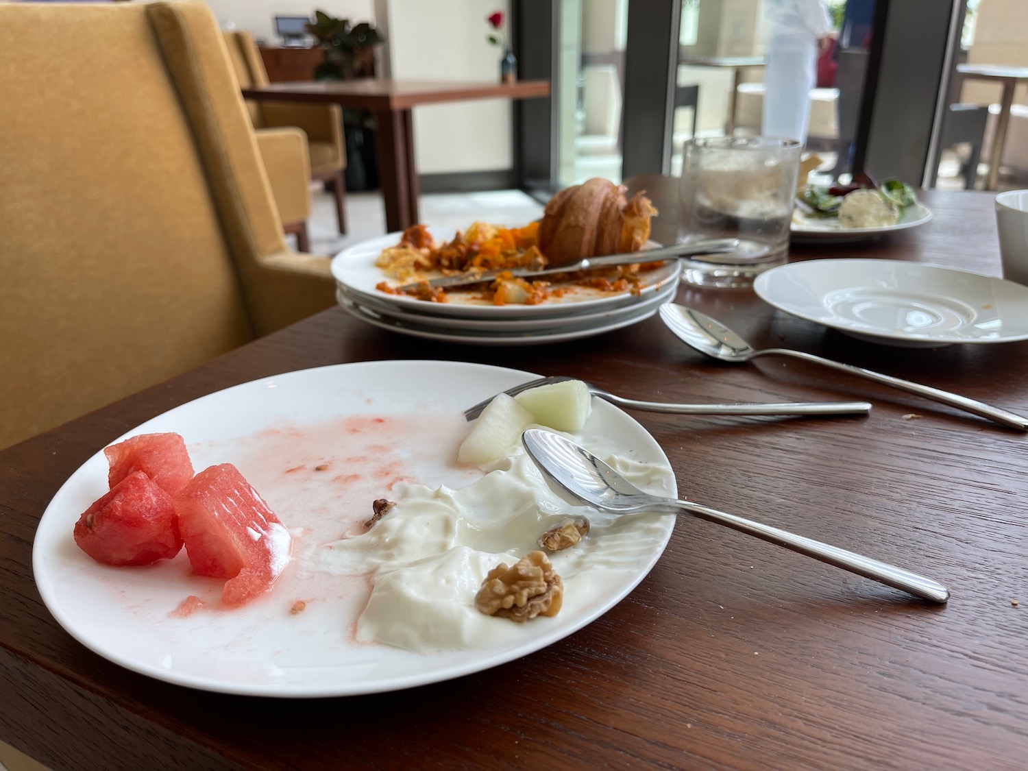 a plate of food on a table