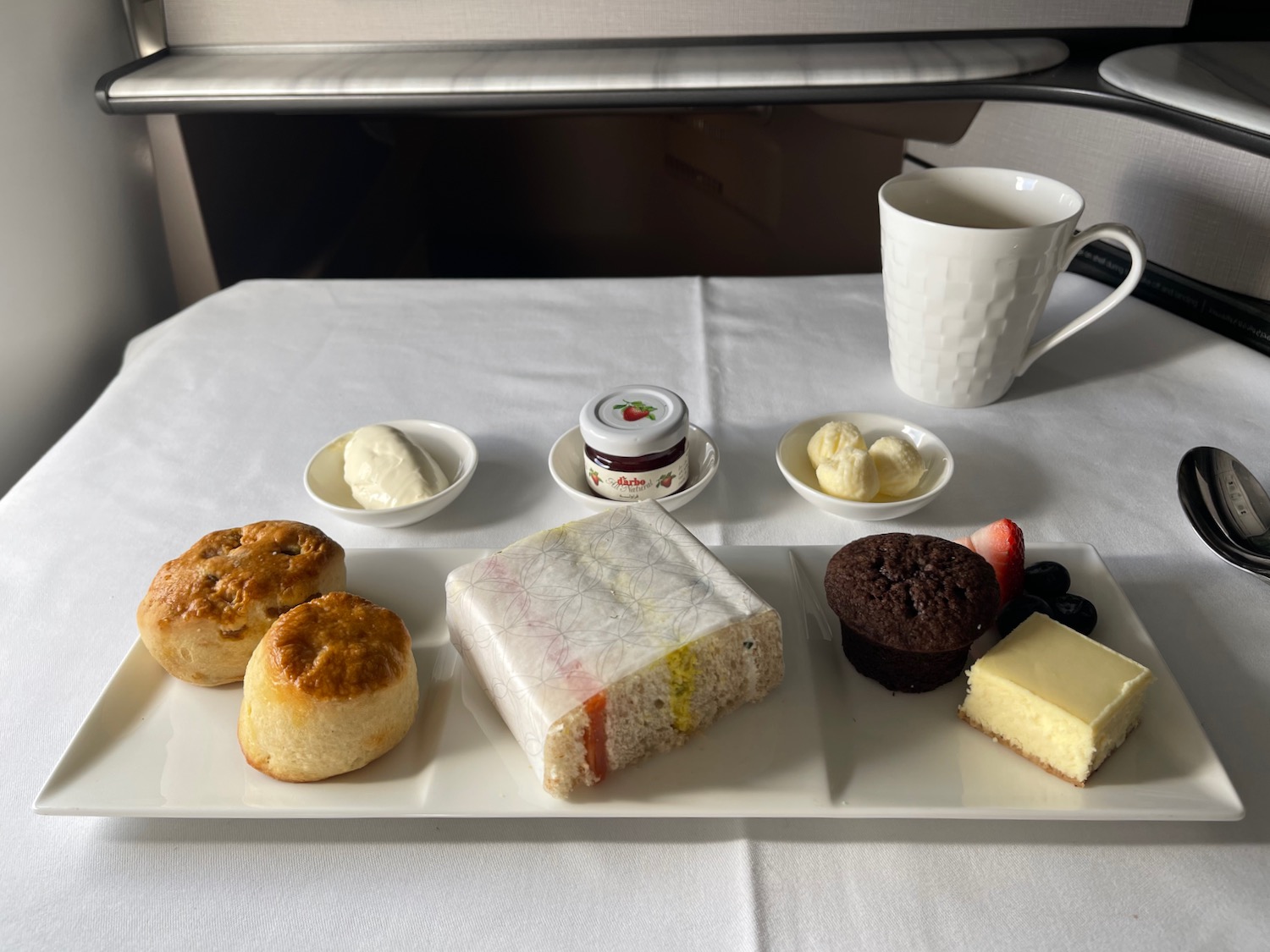 a plate of food on a table