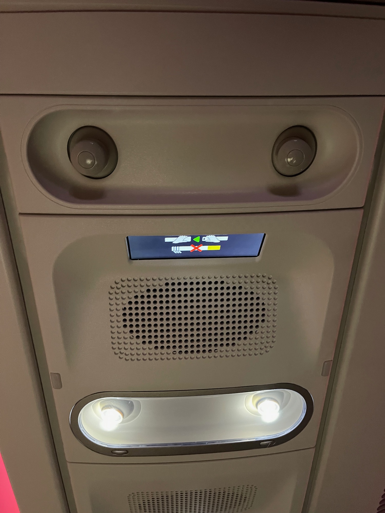 a speaker and speakers on a plane