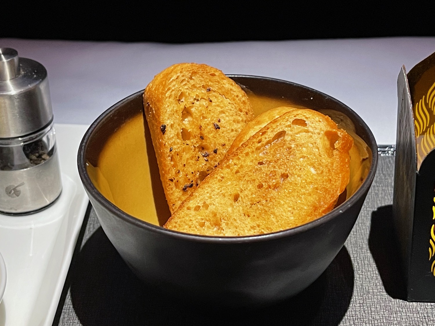 a bowl of food on a table