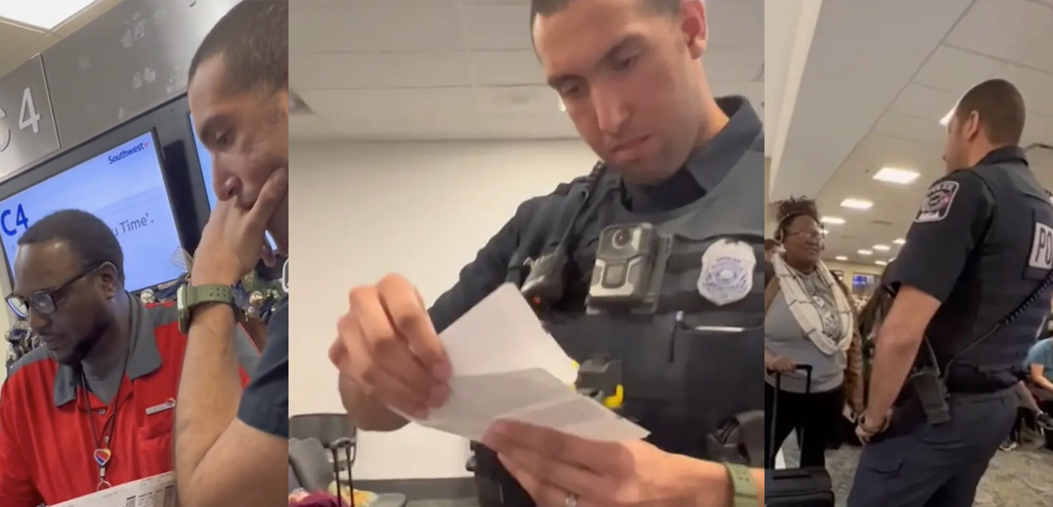 a man in uniform looking at papers