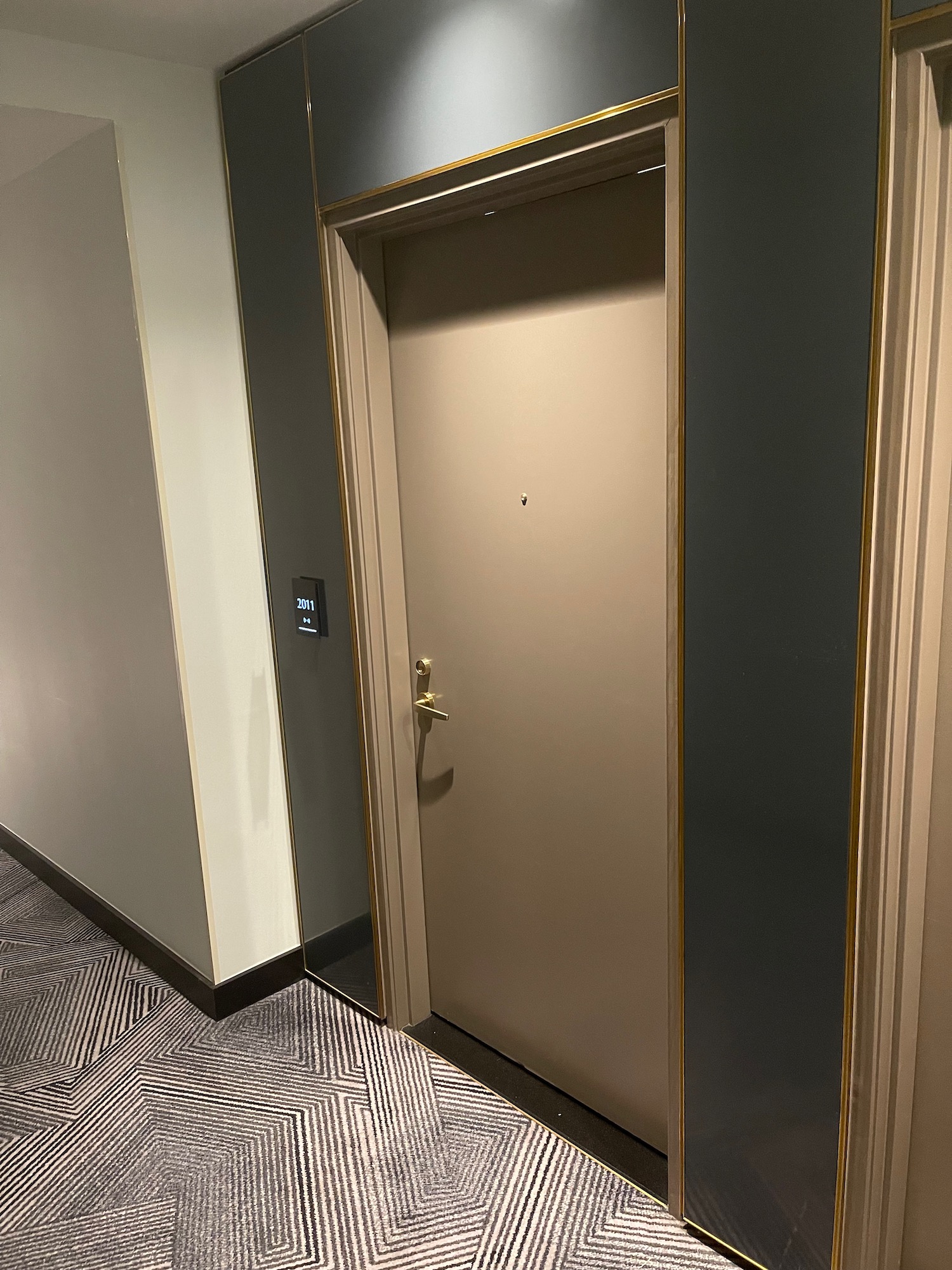 a door in a room