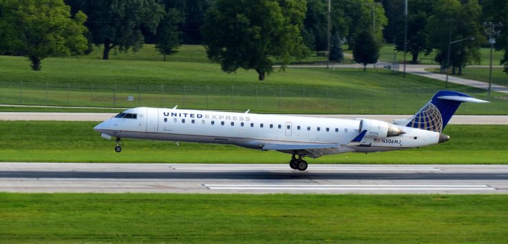 a plane on a runway