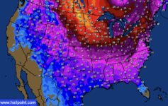 flight cancellations temperatures courtesy of hailpoint.com