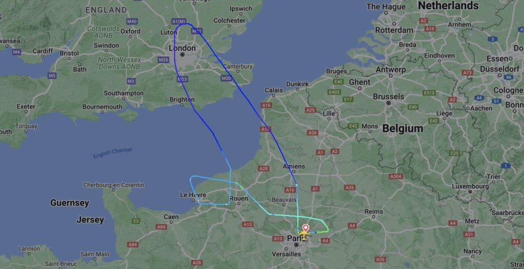 Air France 777-300 Diverts After Engine Shutdown Over London - Live and ...