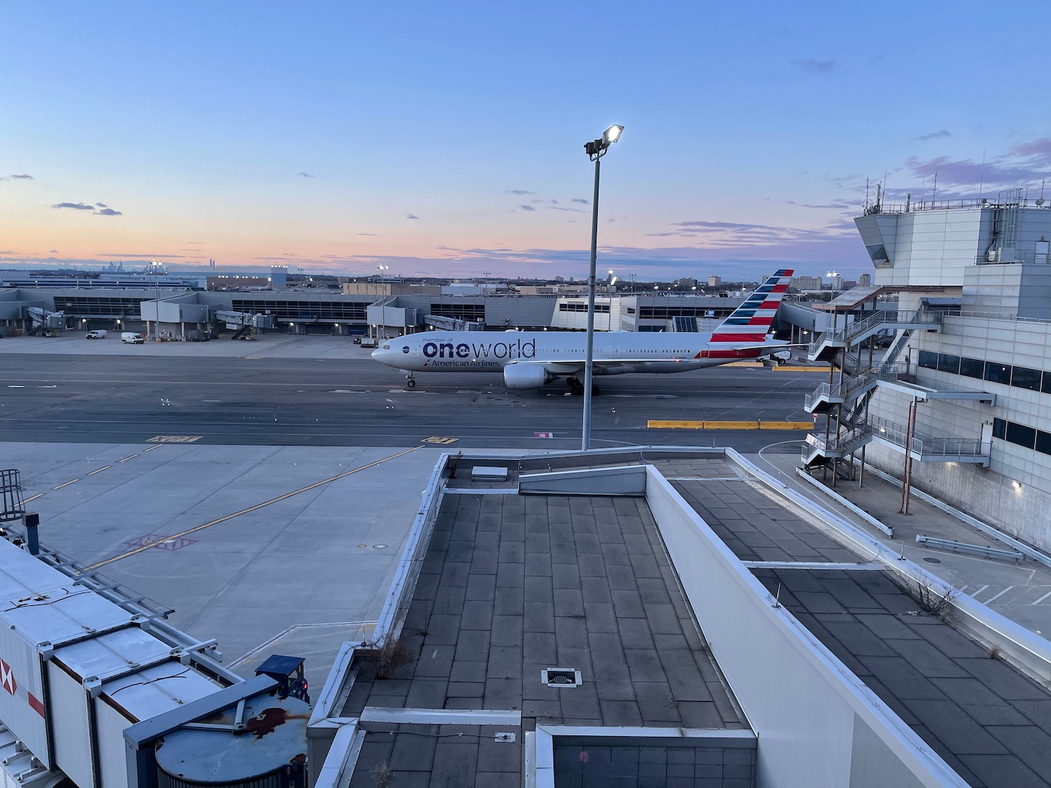 an airplane on the runway