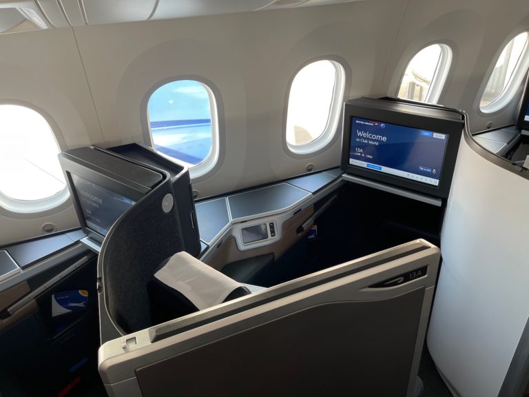 BA 787 BUSINESS CLASS SEAT REVIEW visual data 3