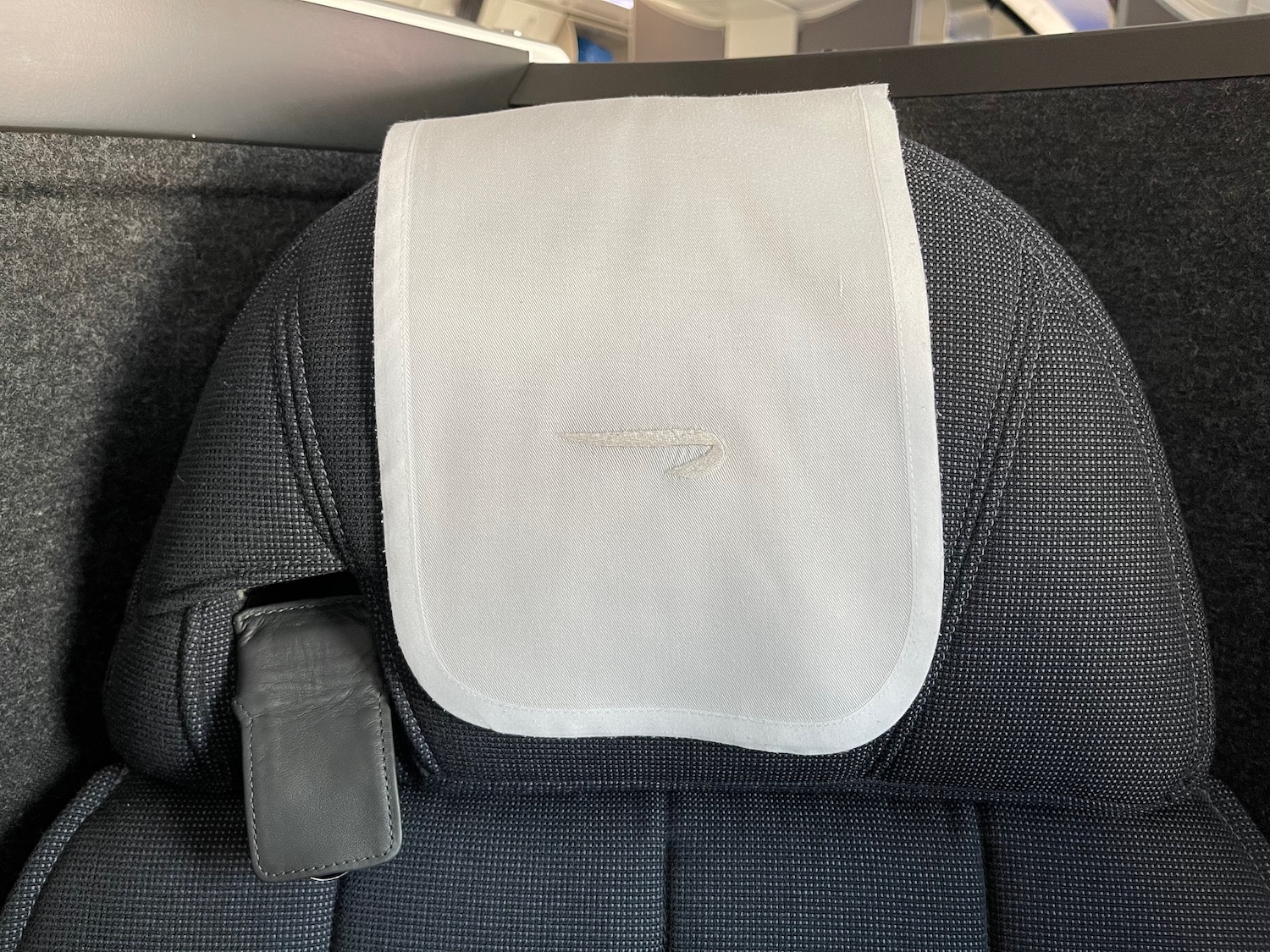 a white cloth on a seat